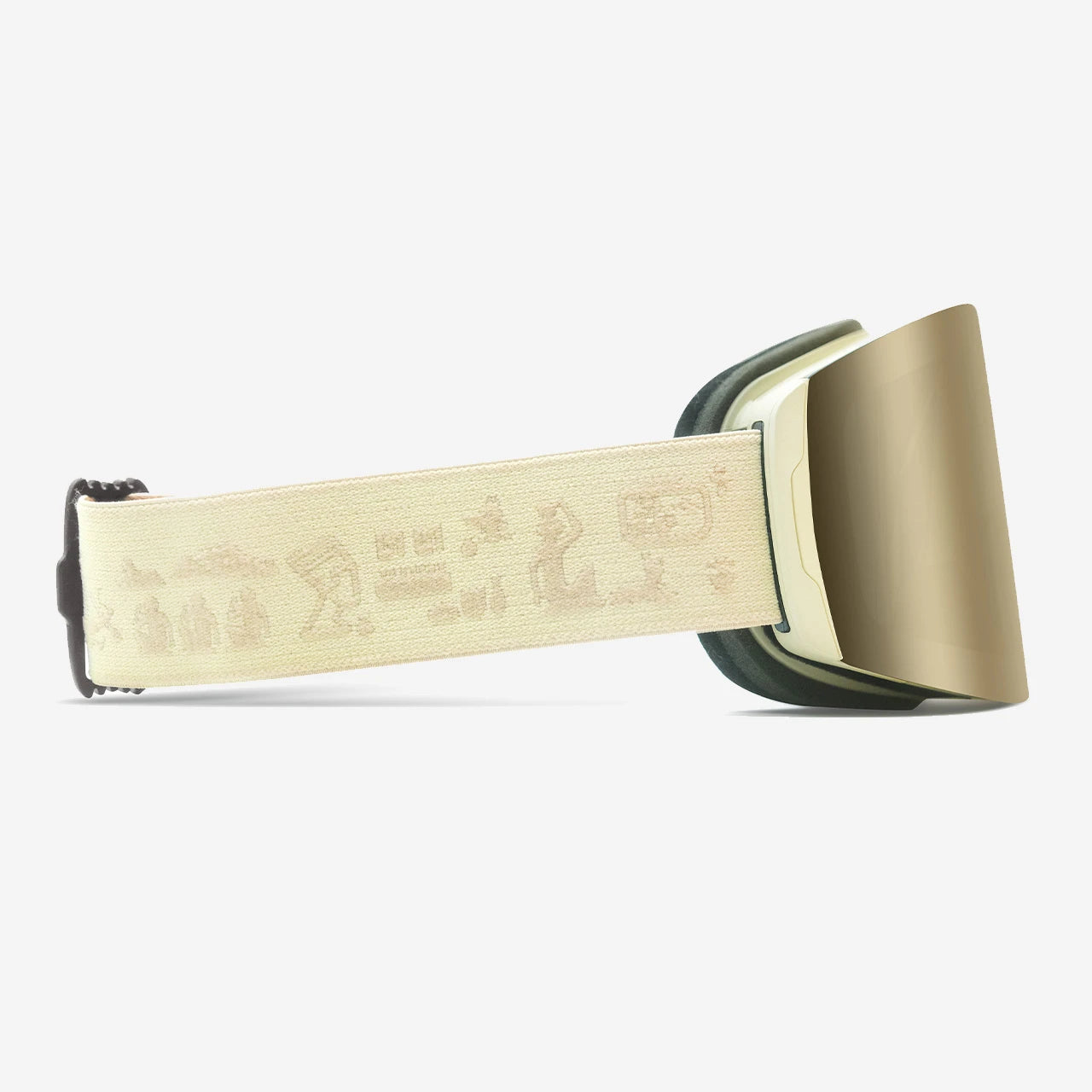 URANUS スノーゴーグル スキー スノーボード ベージュ GOLDEN OLIVE