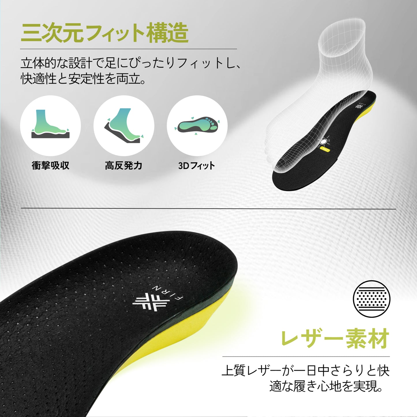 フィット インソール 3D プロ 中敷き スノーボード スキー スポーツ