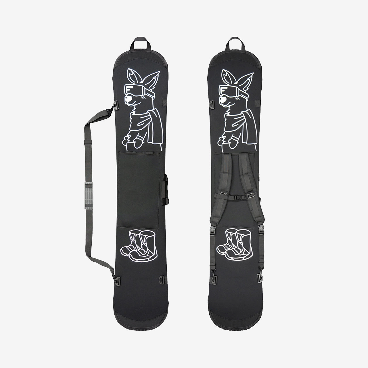 Snowboard bag sole cover kangaroo