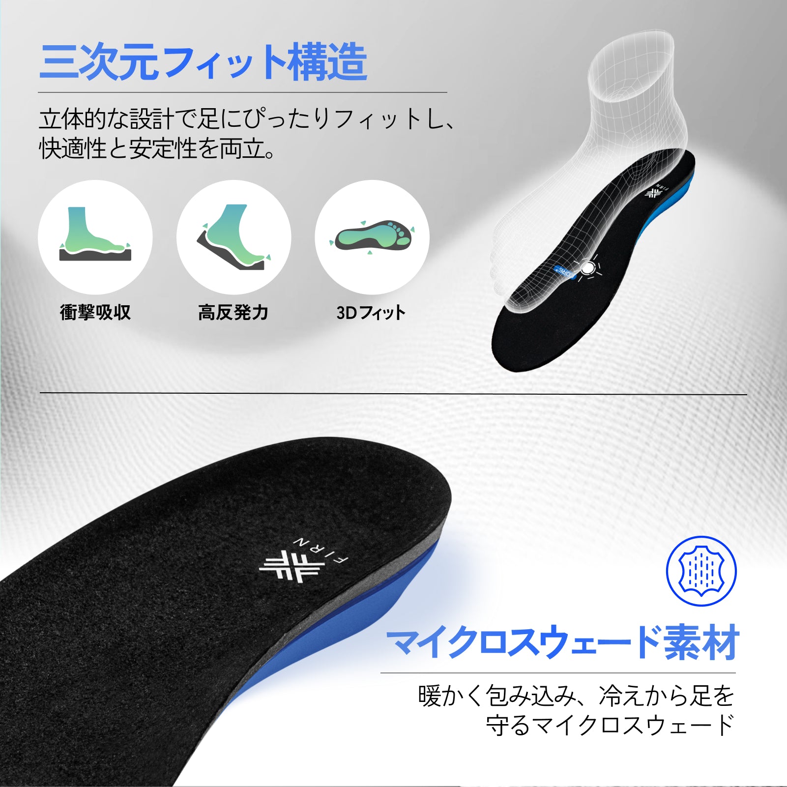 FIRN 3D フィット インソール プロ 505801