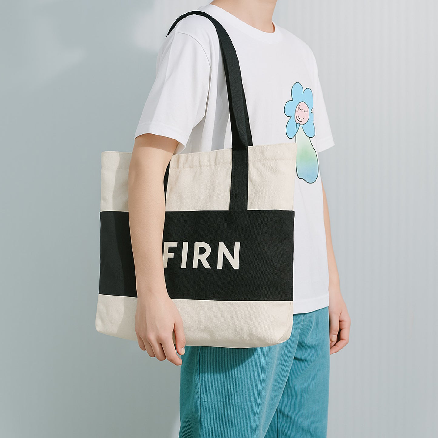 Tote bag Snowboard print Unisex