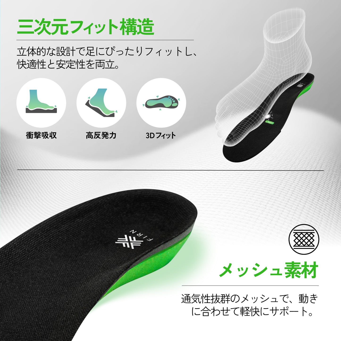 フィット インソール 3D プロ 中敷き スノーボード スキー スポーツ